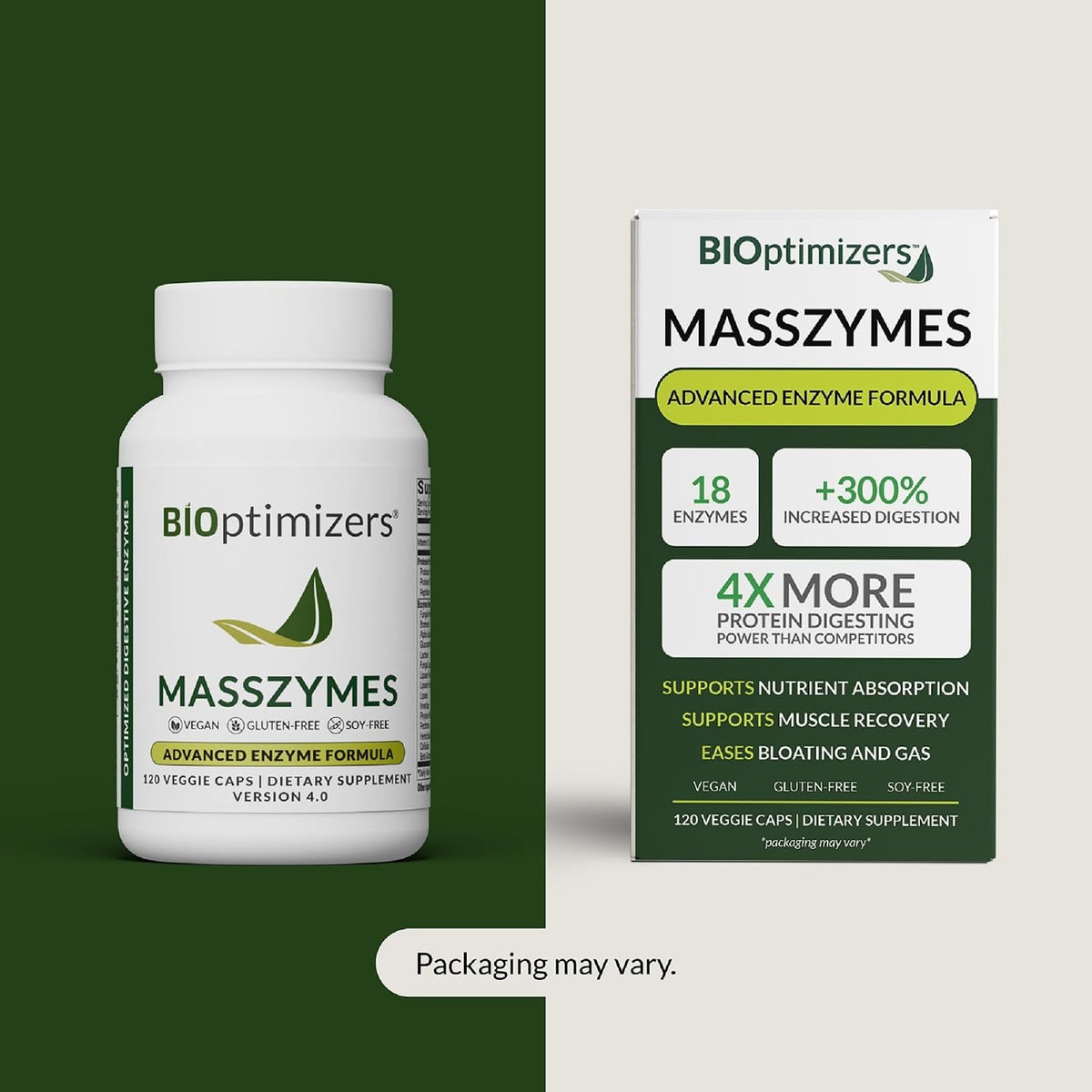 MassZymes Complete Digestive Enzymes – 120 Capsules