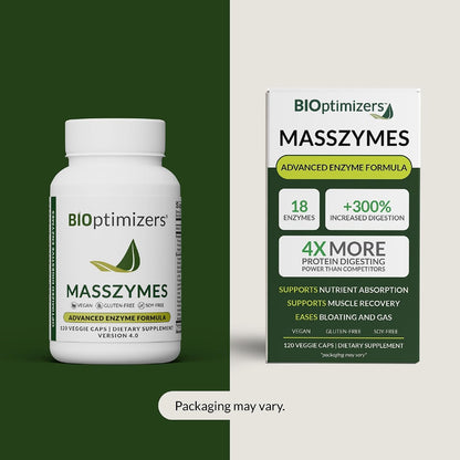 MassZymes Complete Digestive Enzymes – 120 Capsules